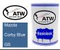Preview: Mazda, Corby Blue, GS: 500ml Lackdose, von ATW Autoteile West.